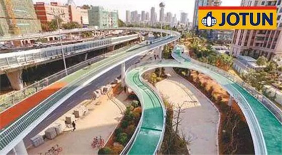 佐敦助力中国首条空中自行车道，总长度达28公里！